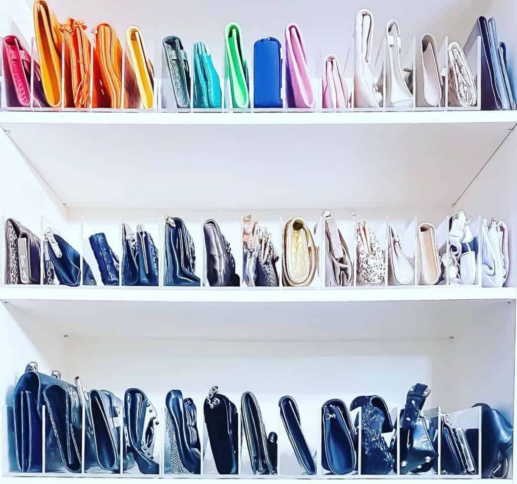 Color coordinated closet