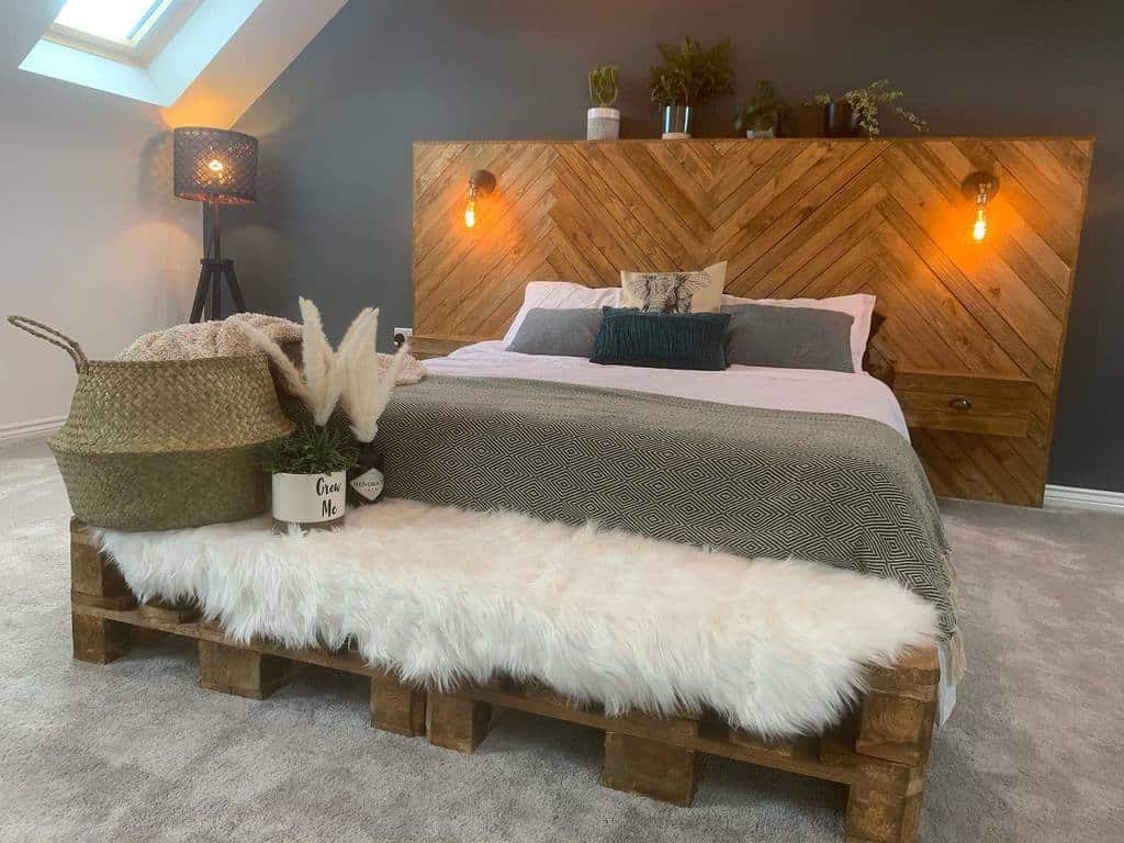 Bedroom pallet furniture ideas