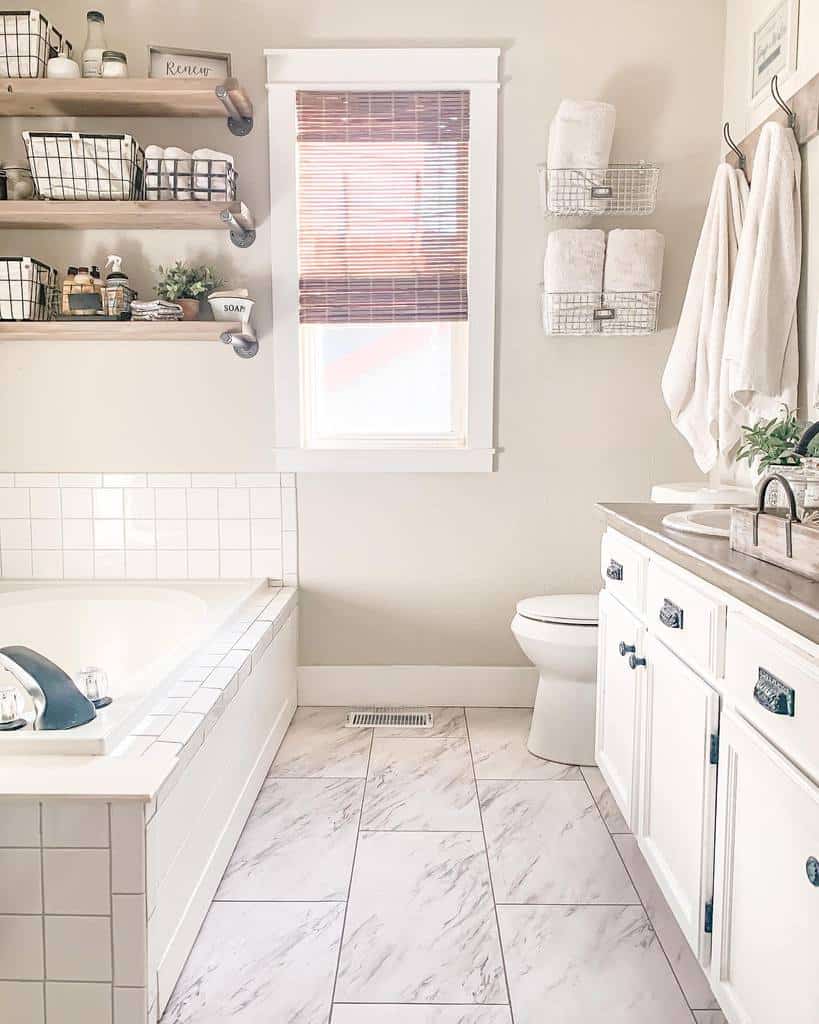 Bathroom towel holder over the toilet 