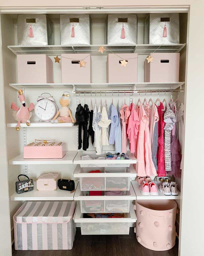 Canvas closet organizer