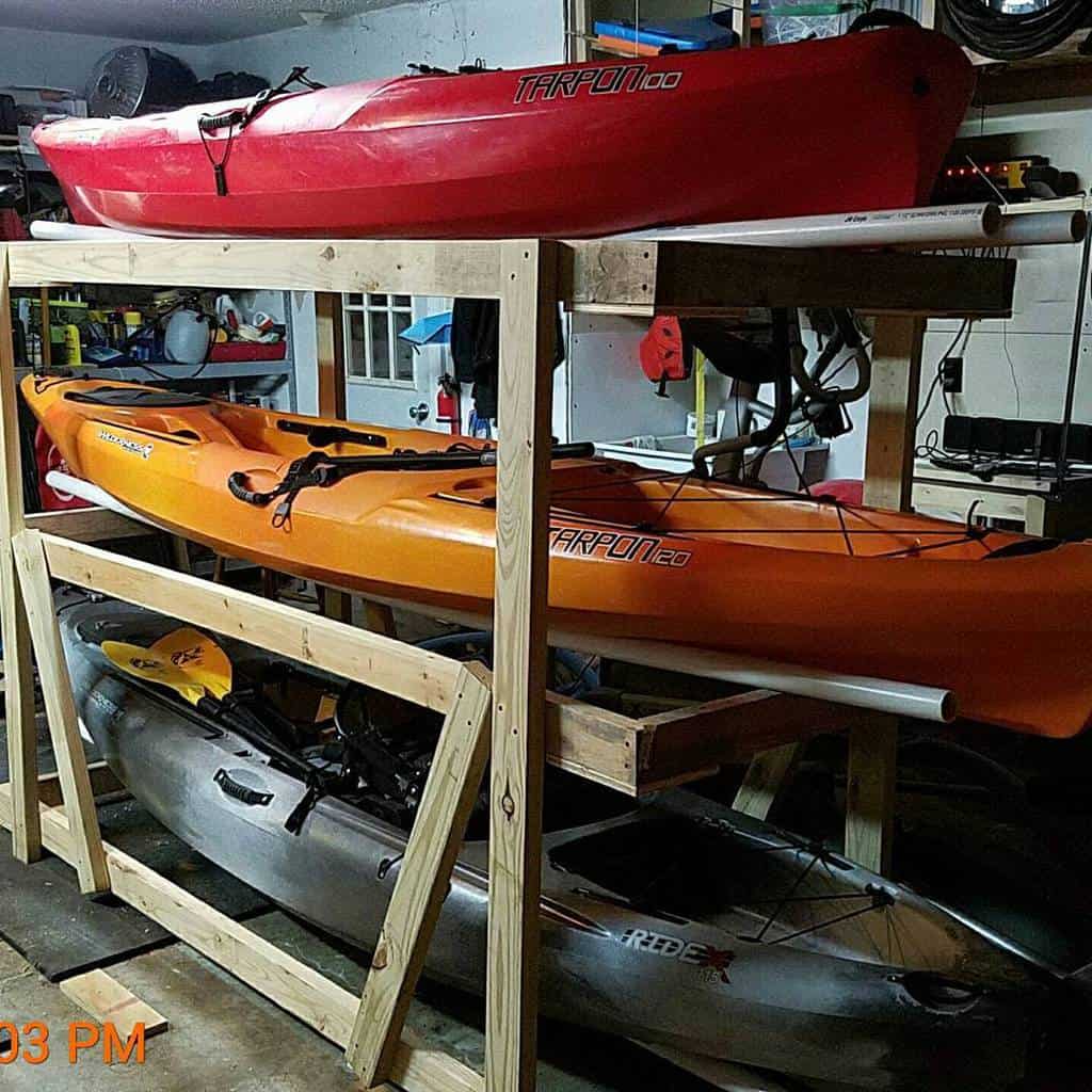 DIY Kayak Storage Ideas -windroseranch