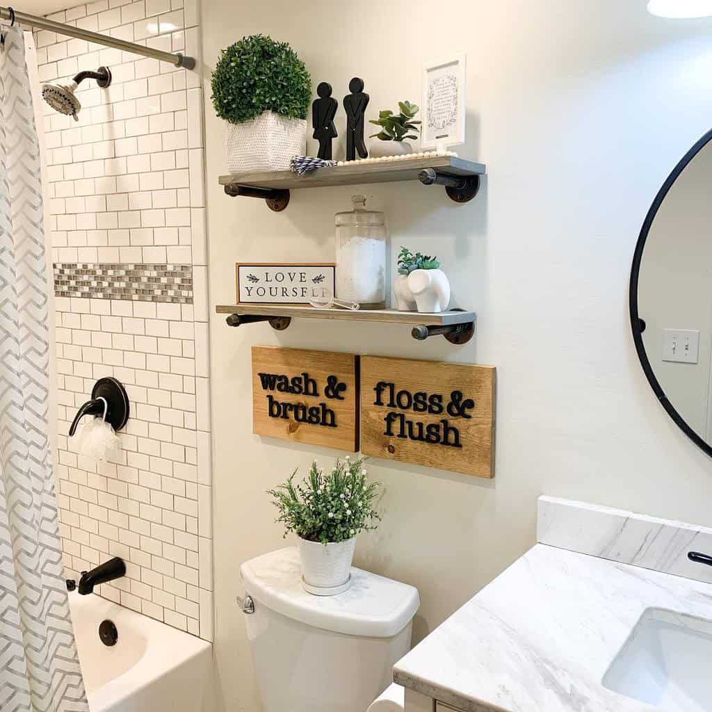 DIY over the toilet storage ideas 