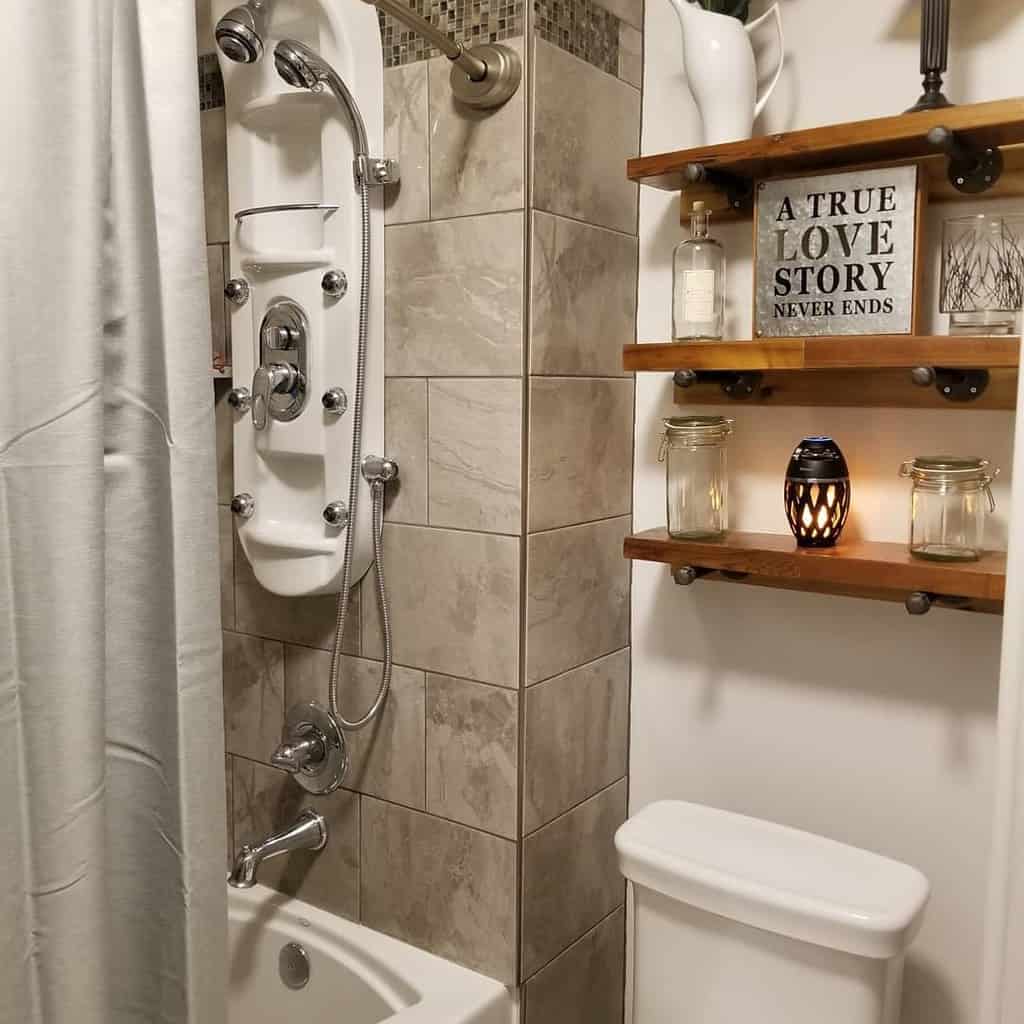 DIY over the toilet storage ideas 