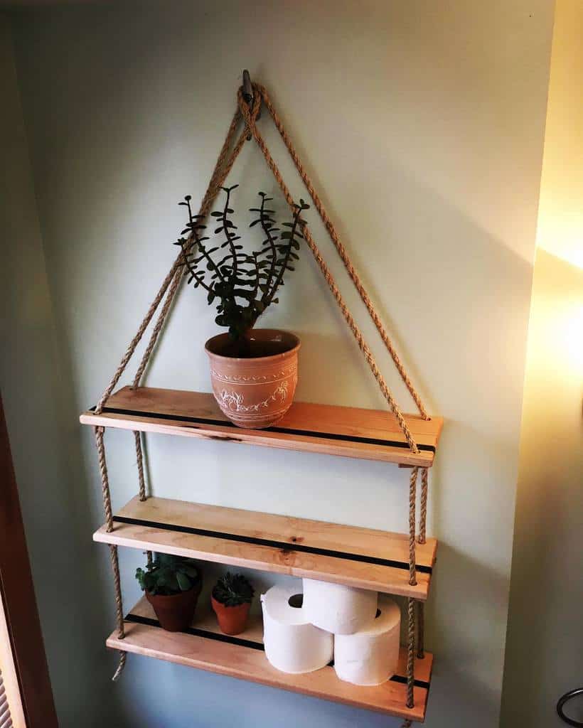 DIY over the toilet storage ideas 