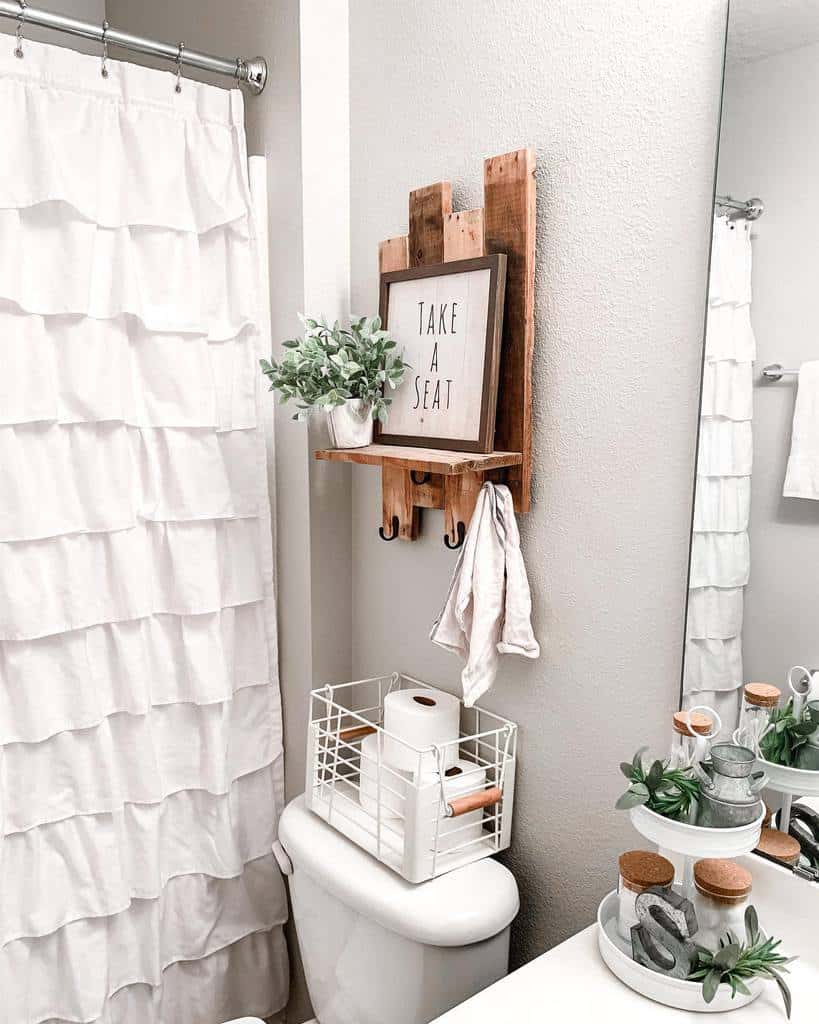 DIY over the toilet storage ideas 