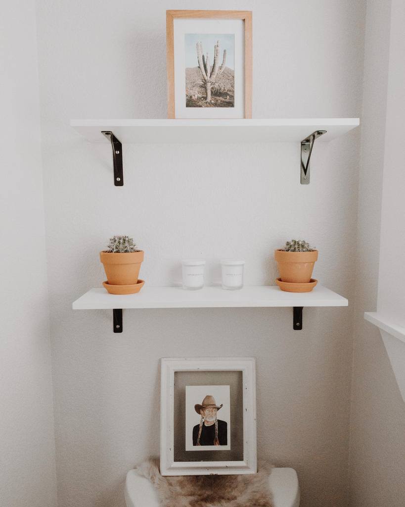 DIY over the toilet storage ideas 