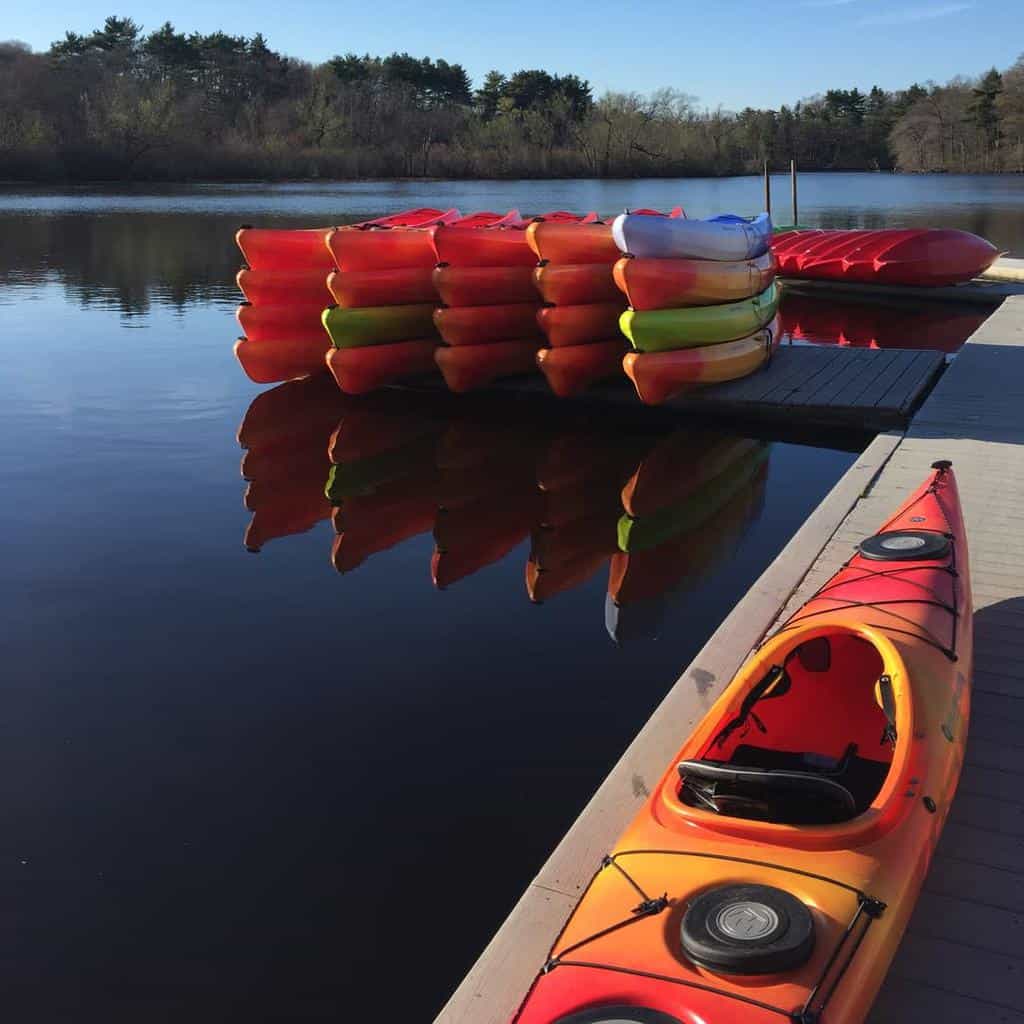 Dock kayak storage ideas