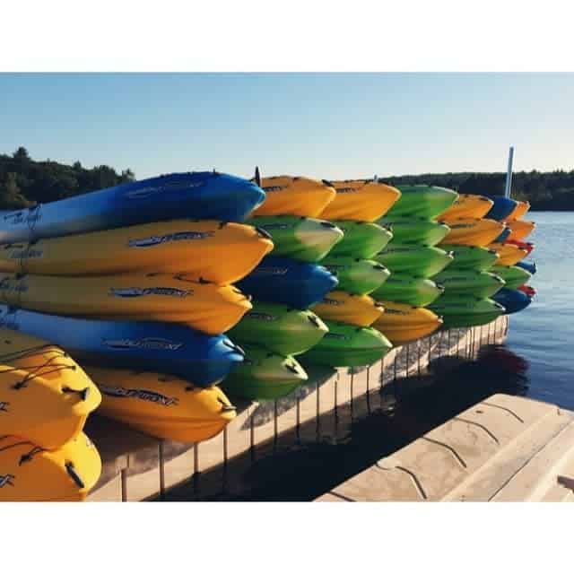 Dock kayak storage ideas