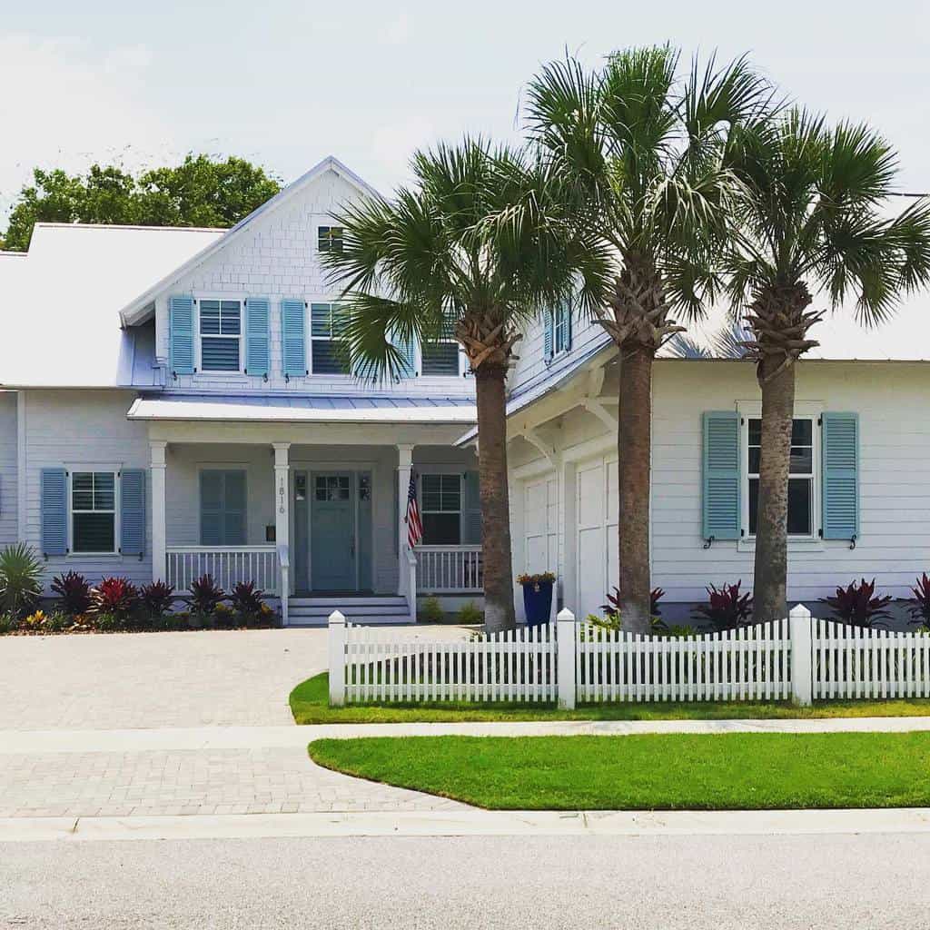 Front yard with fence