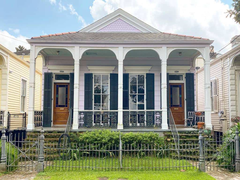 Front yard with fence