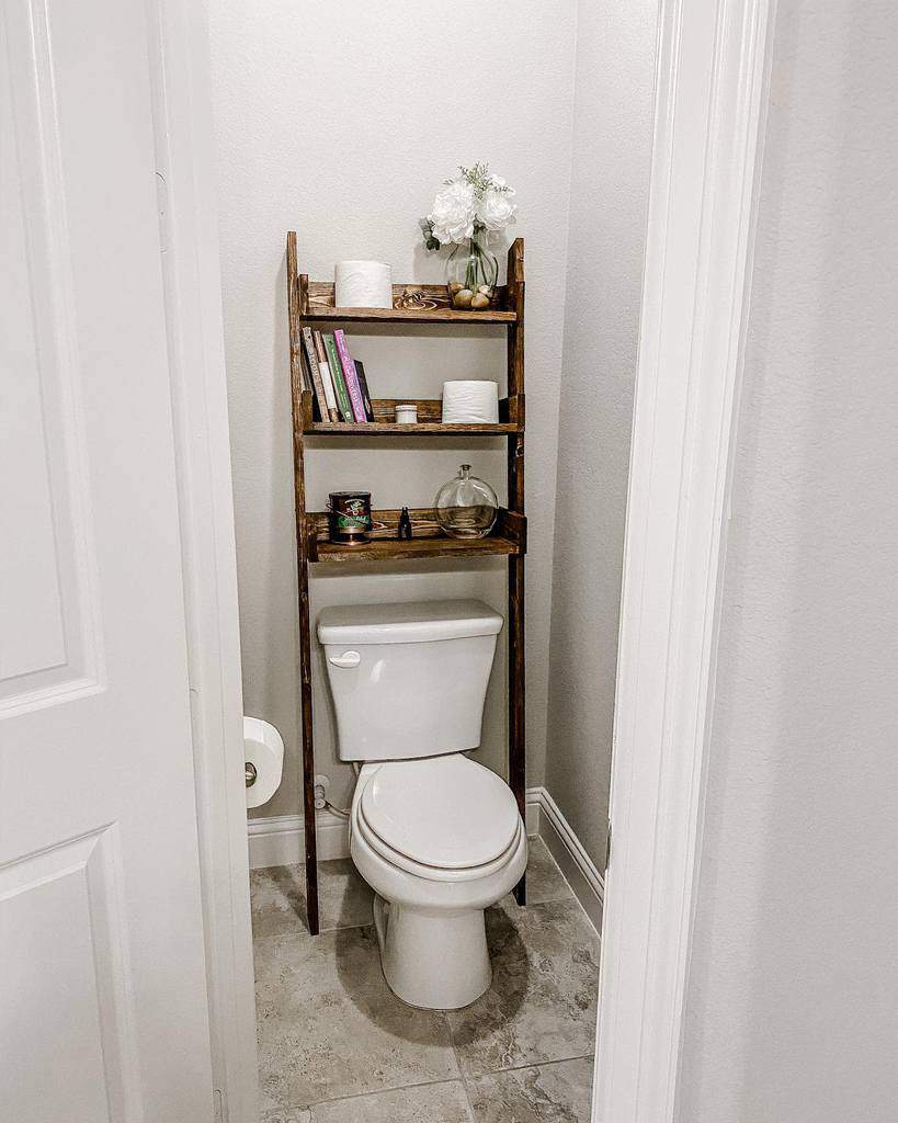 Freestanding over the toilet storage ideas 