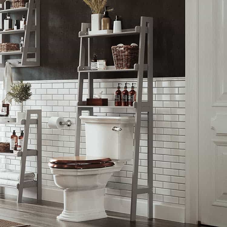 Freestanding over the toilet storage ideas 