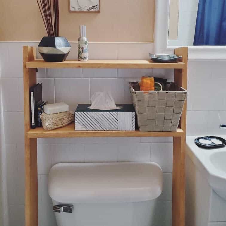 Freestanding over the toilet storage ideas 