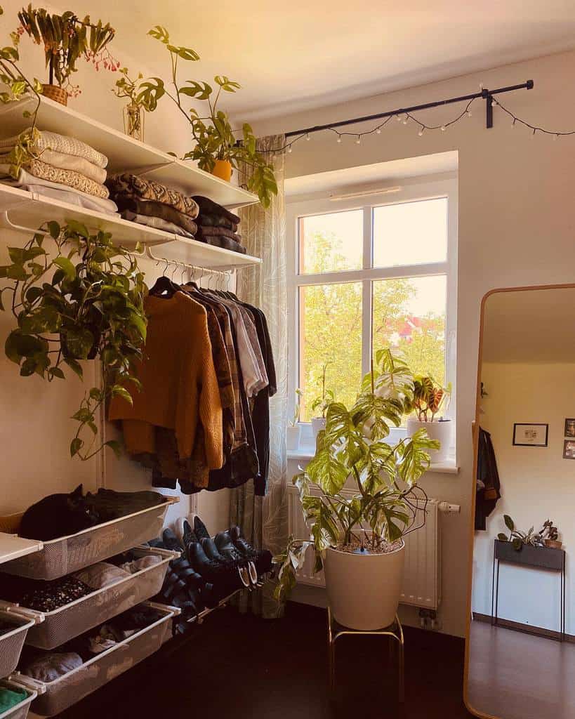 Wall mounted clothes rack