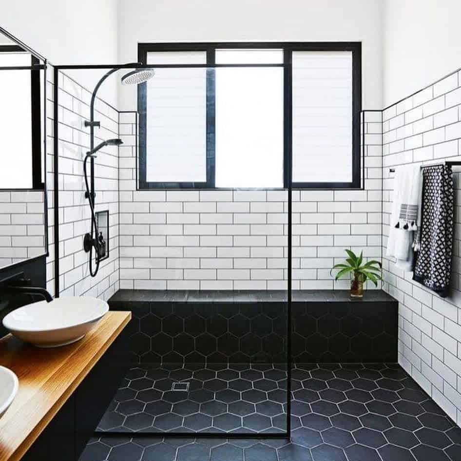 Large doorless walk in shower ideas