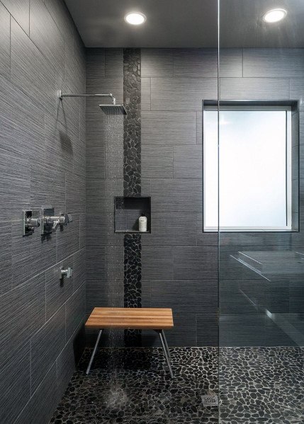 Large doorless walk in shower ideas