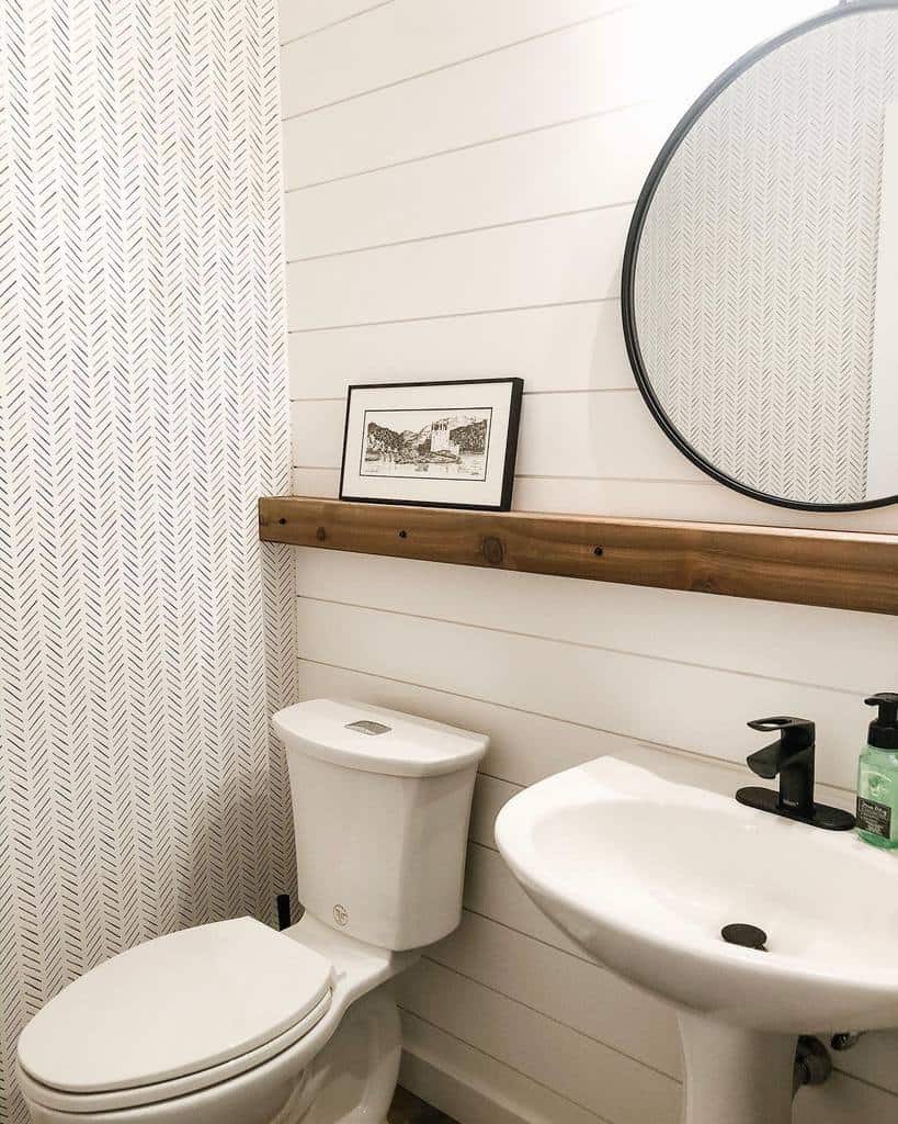 Ledge over the toilet storage ideas