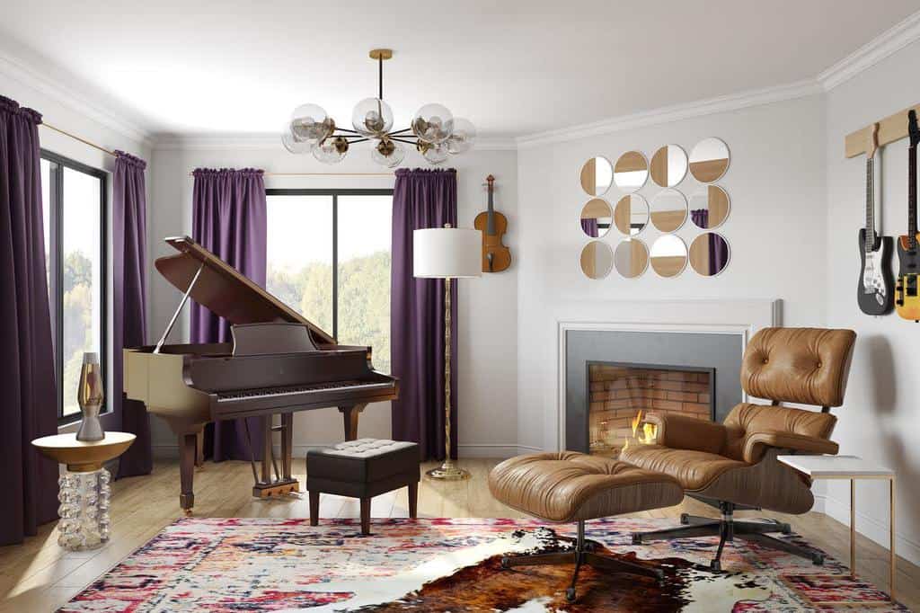 functional music and living room ideas