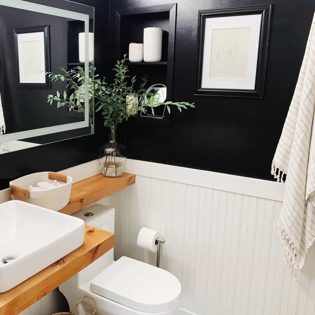 Niche over the toilet storage ideas 