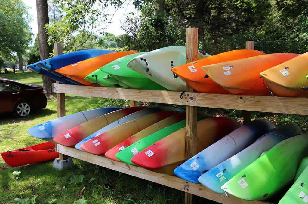 Outdoor kayak storage ideas