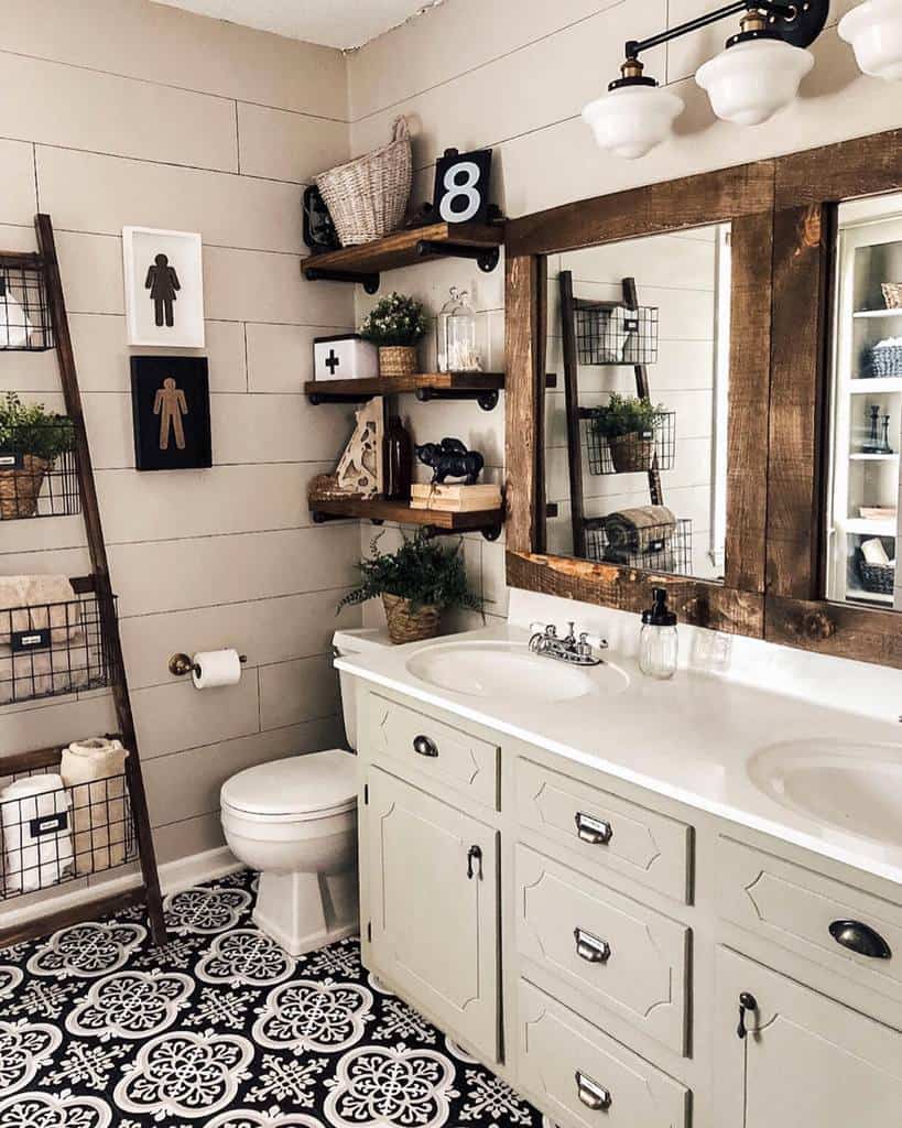 Shelves over the toilet storage ideas 