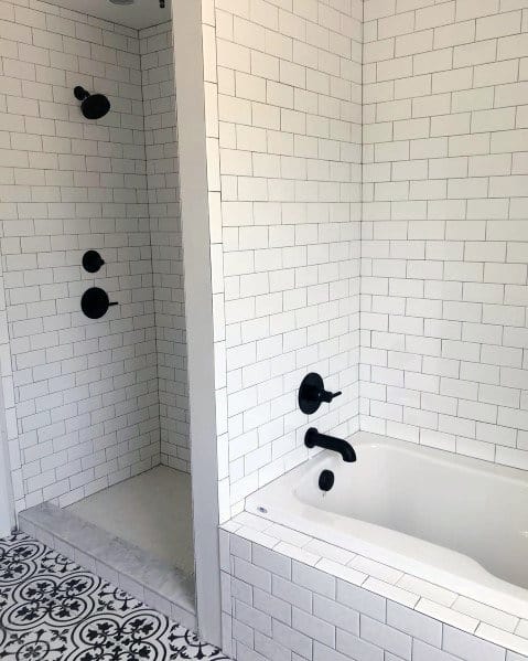 half wall shower partition