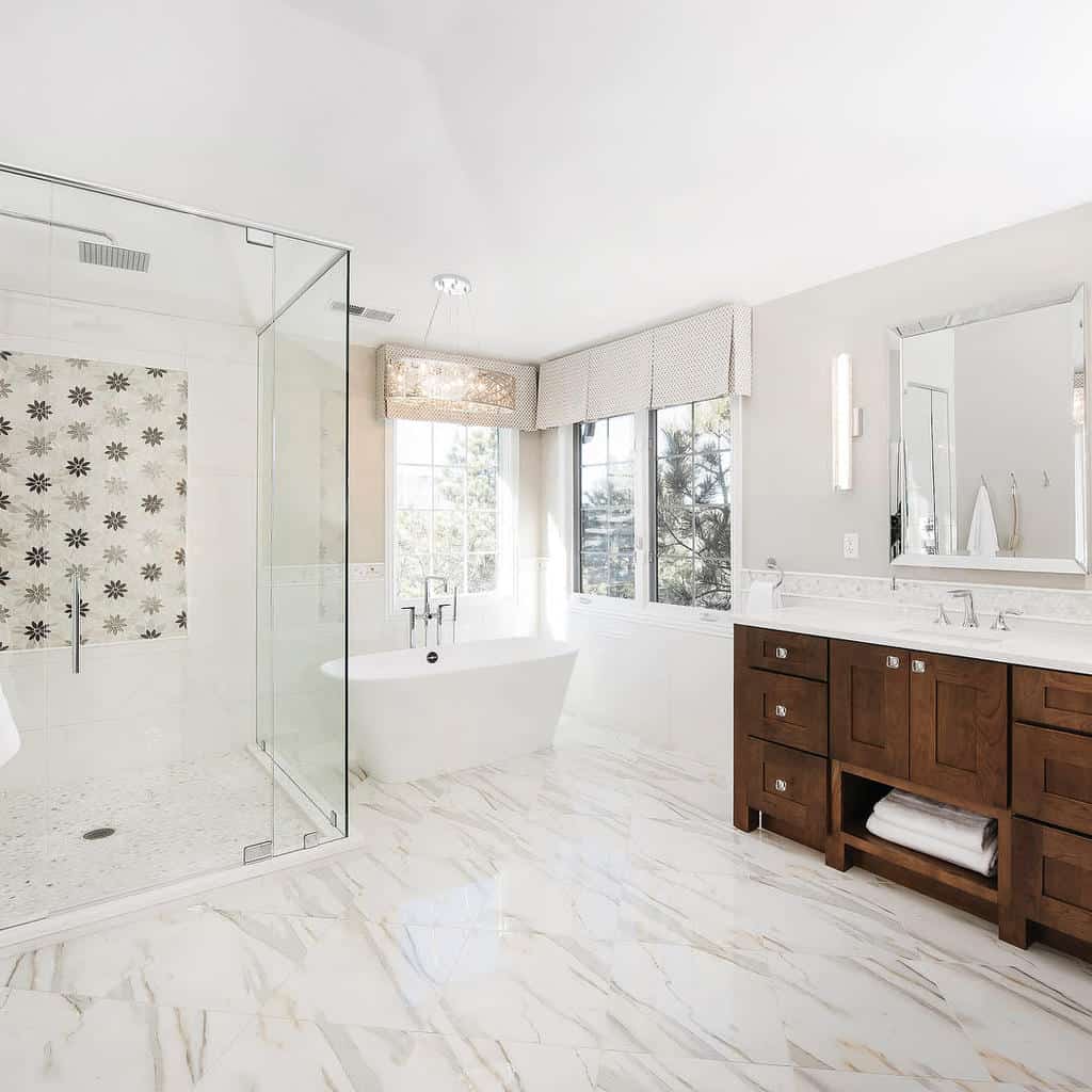 Marble wet room ideas