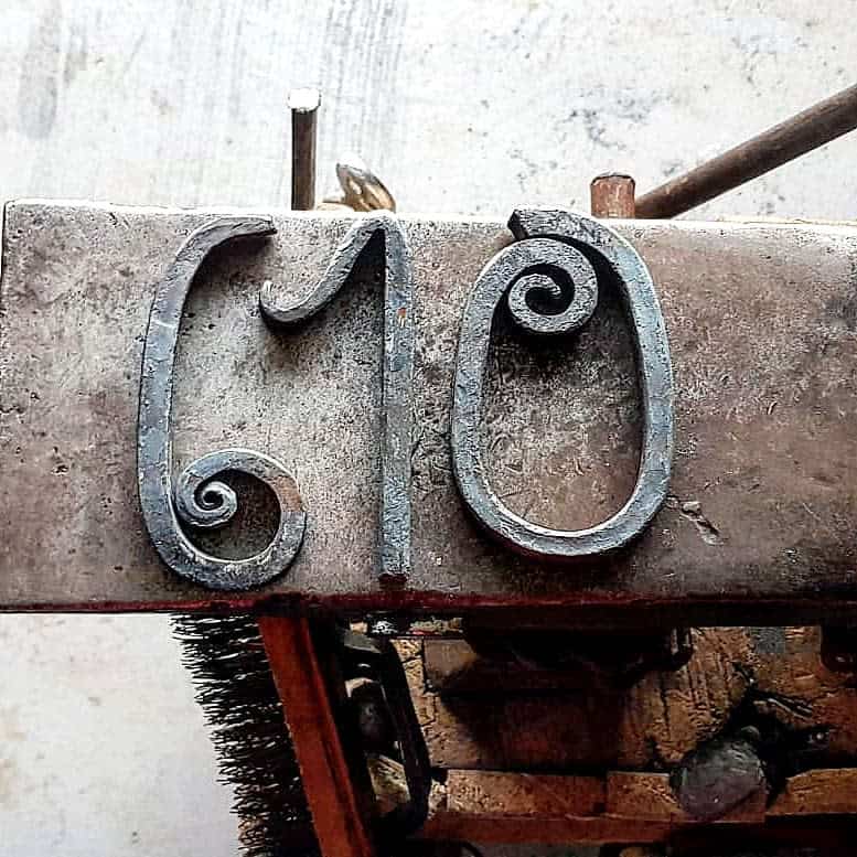 Metal House Number Ideas -brd_forge