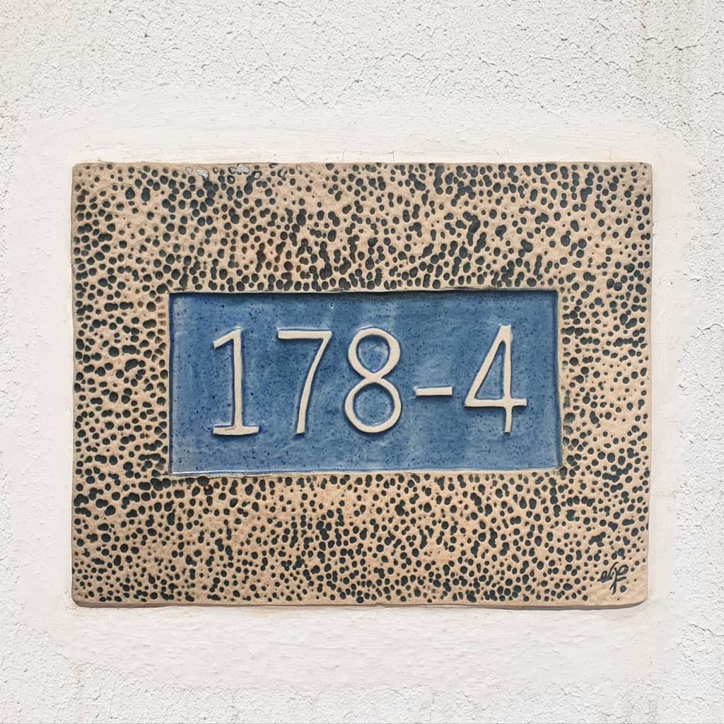 ceramic house number tiles