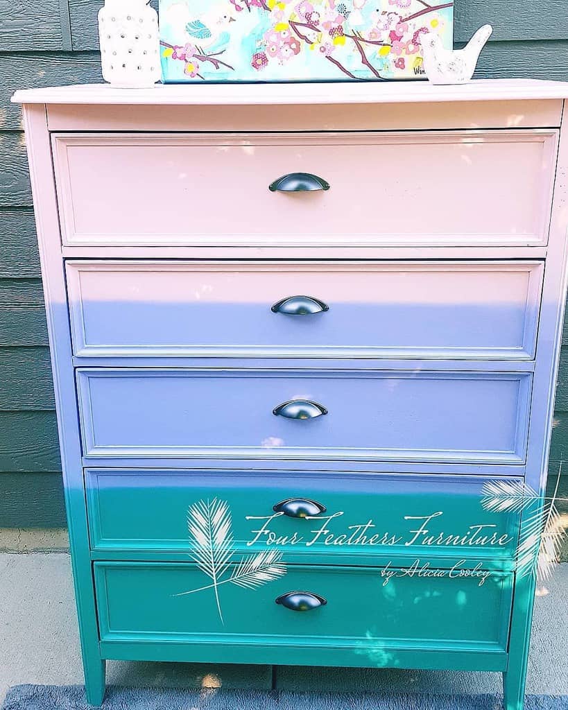 Two Tone or Multi Tone Chalk Paint Furniture Ideas -fourfeathersfurniture