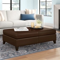 Fordbridge Faux Leather Rectangle Storage Ottoman