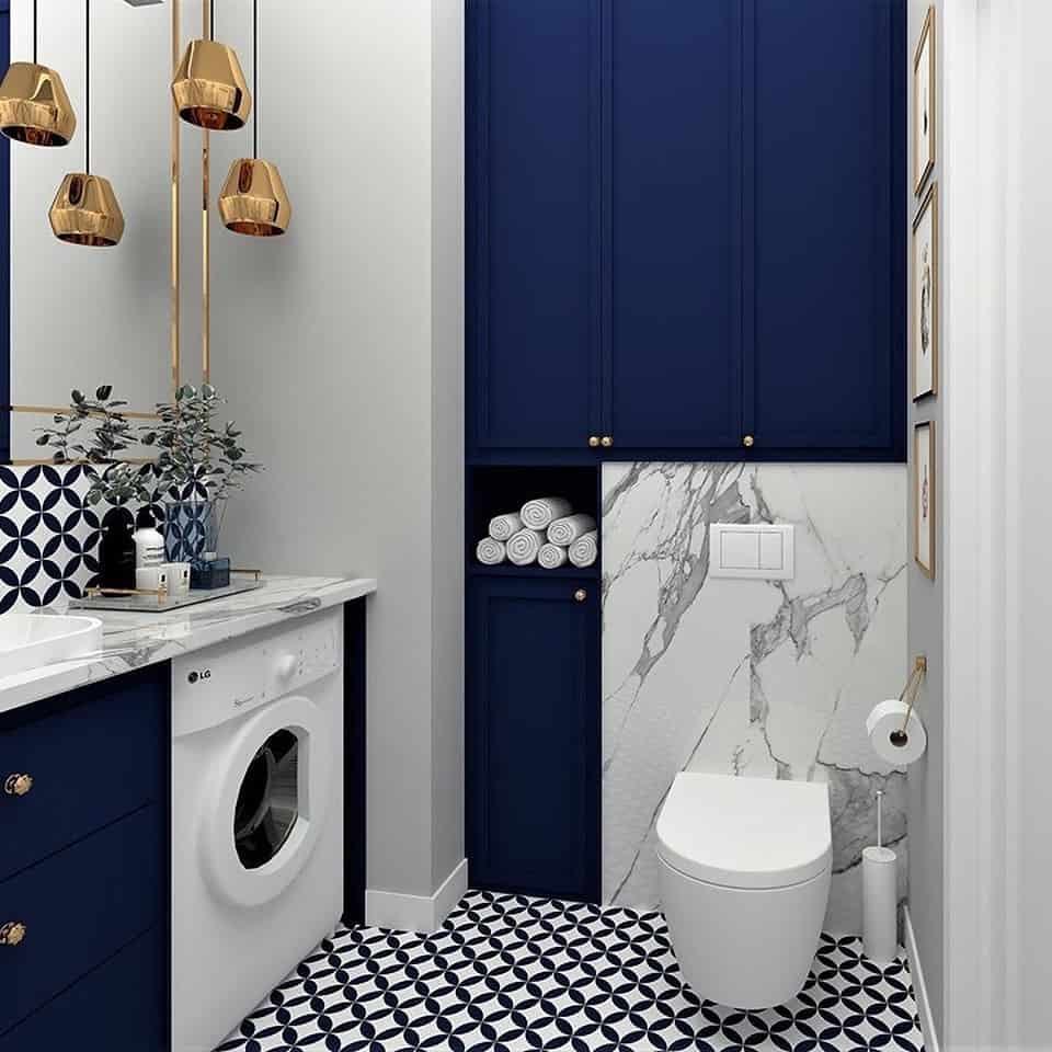 46 Blue Bathroom Ideas