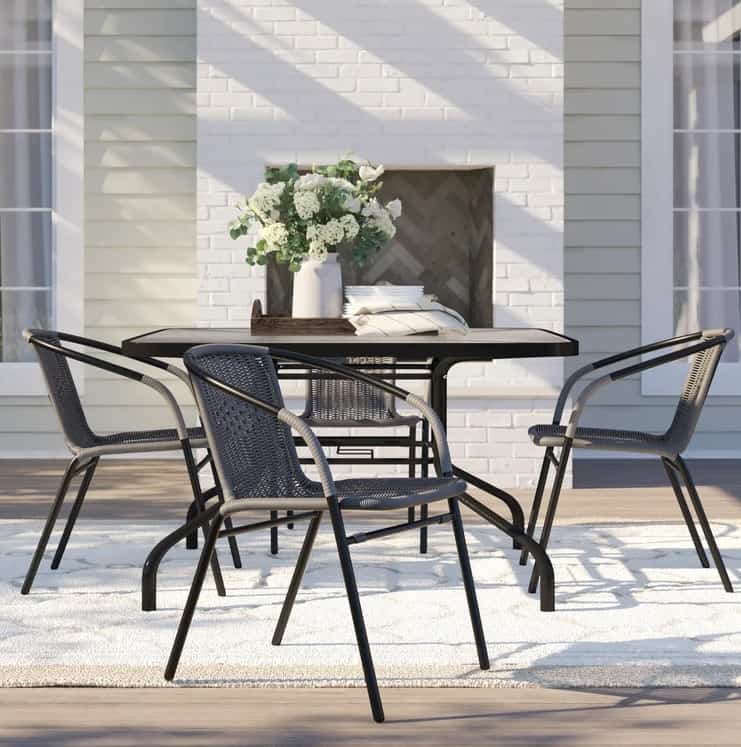 Abrahamic Stacking Patio Dining Chair