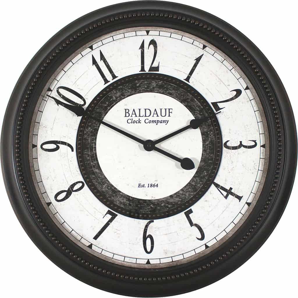 Allen + Roth Analog Round Wall Clock