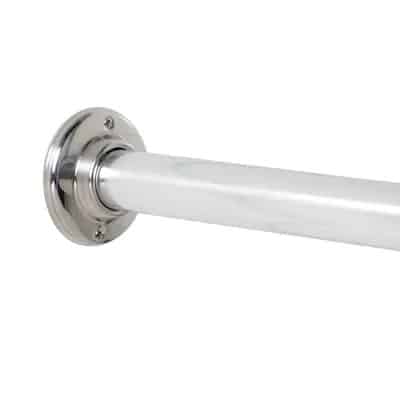 Project Source Fixed Single Straight Shower Rod