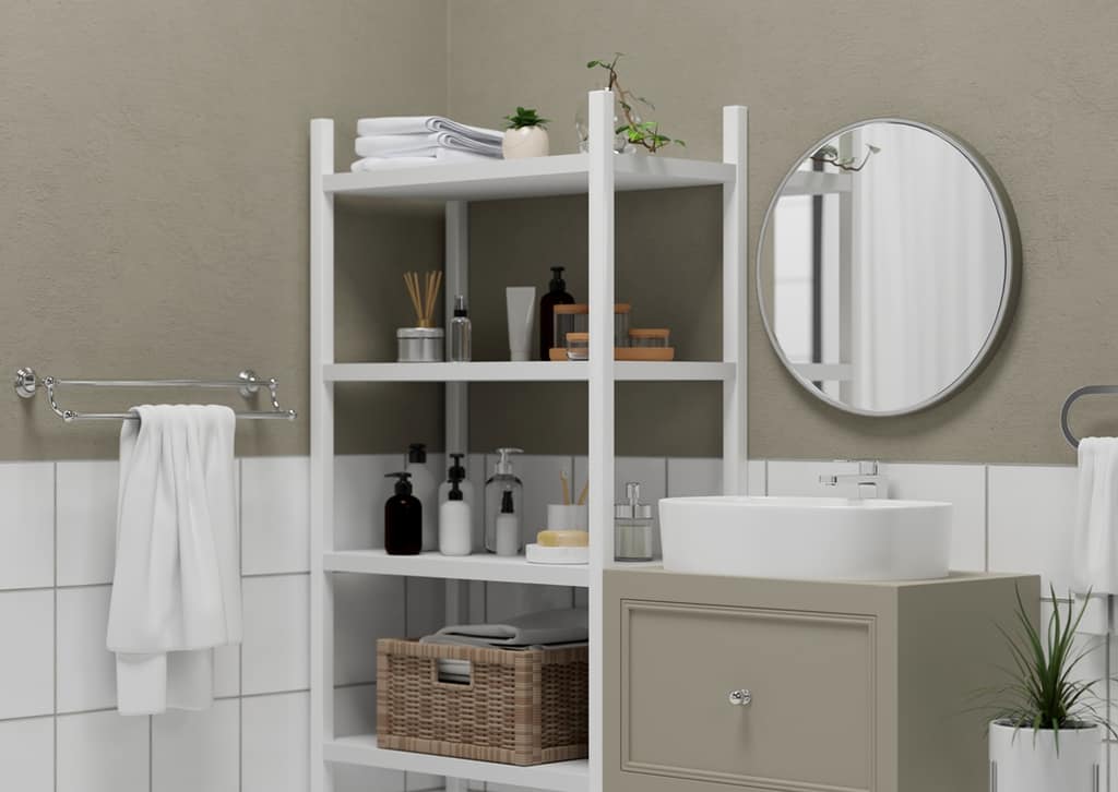 bathroom with sink in a modern style