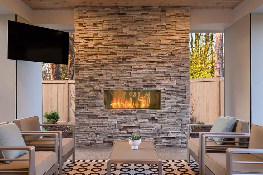 fireplace modern style