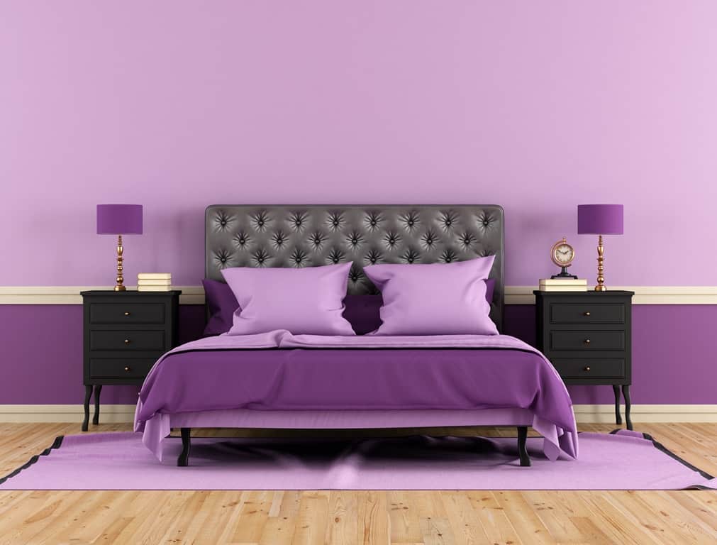 purple bedroom colors for couples