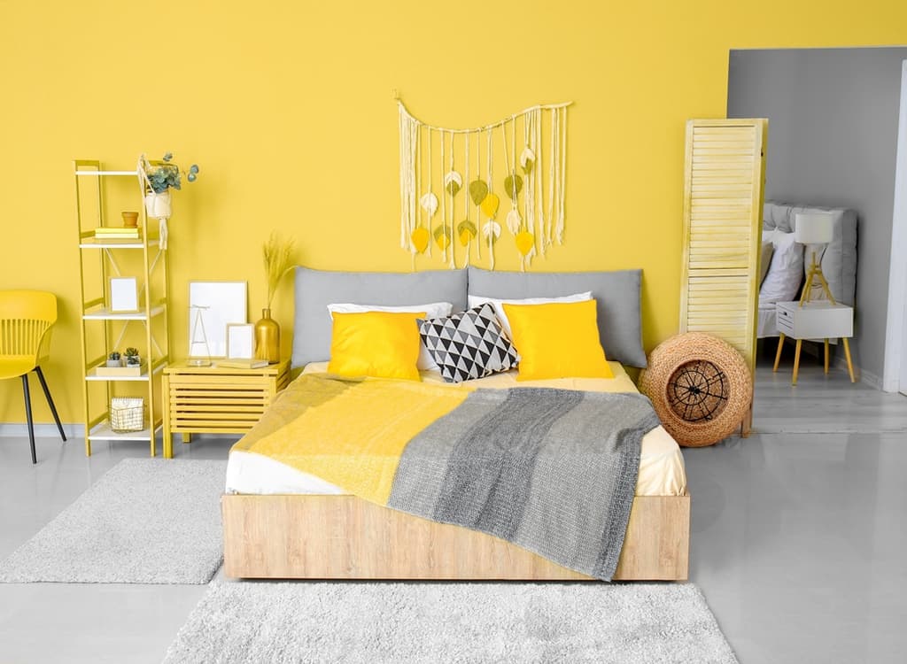 11 Best Bedroom Paint Colors For Couples   Yellow Bedroom Colors For Couples 