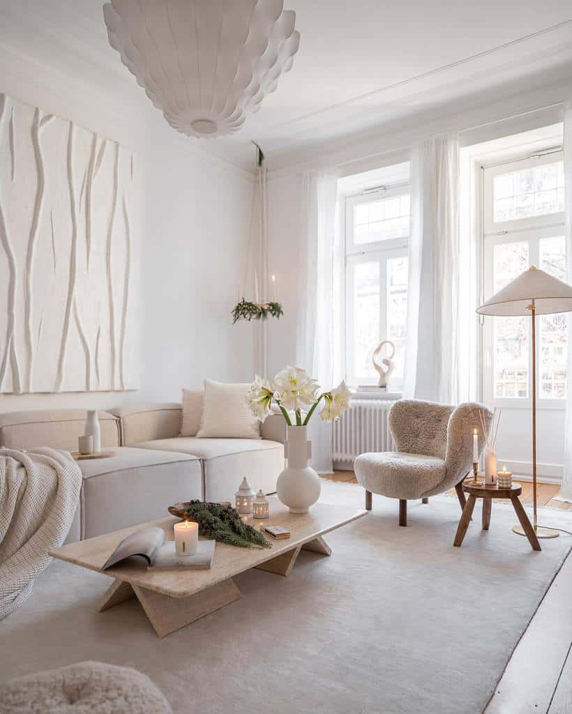 Modern White Living Room Ideas -scandina