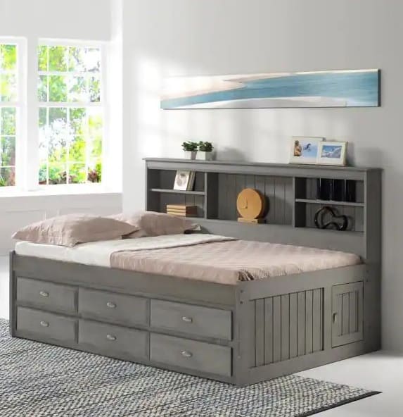 Charcoal Gray Series Full Size Daybed