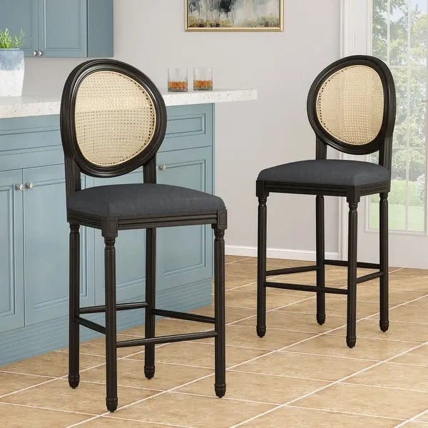 Govan French Country Wooden Bar Stools