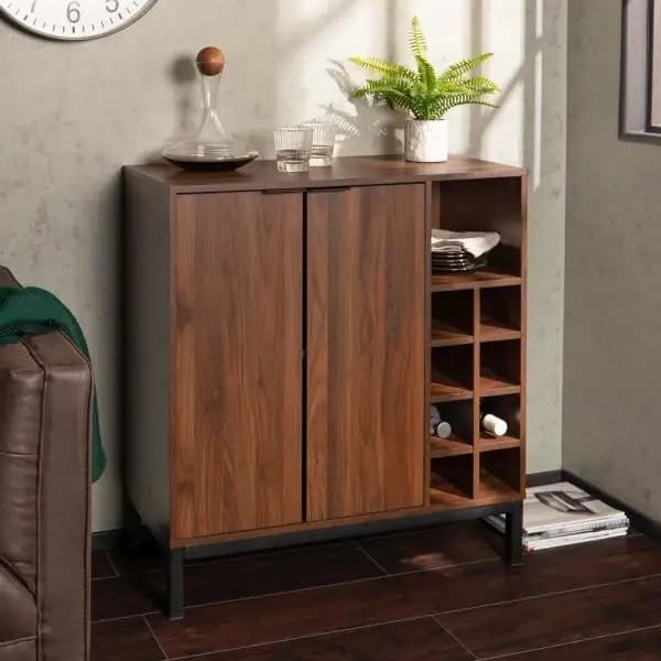 Walker Edison Furniture Company Modern Bar Cabinet