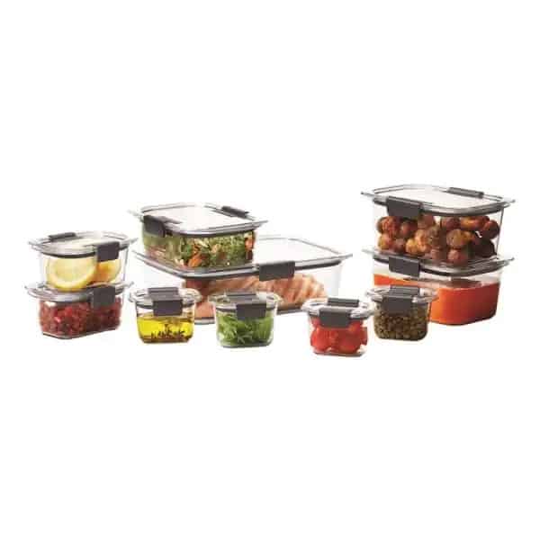 Rubbermaid Brilliance 20 Piece Food Storage Container Set