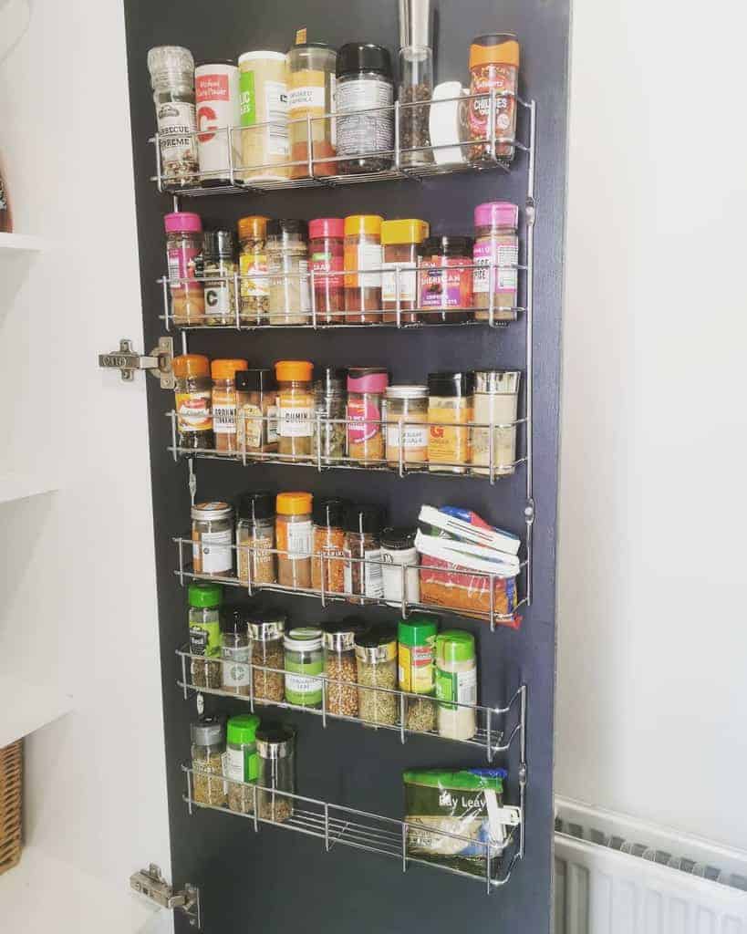 wall-mounted spice rack