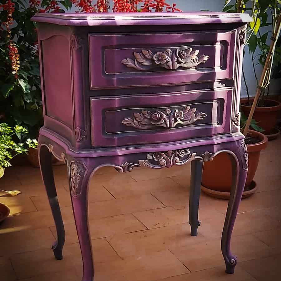 Repainted antique furniture