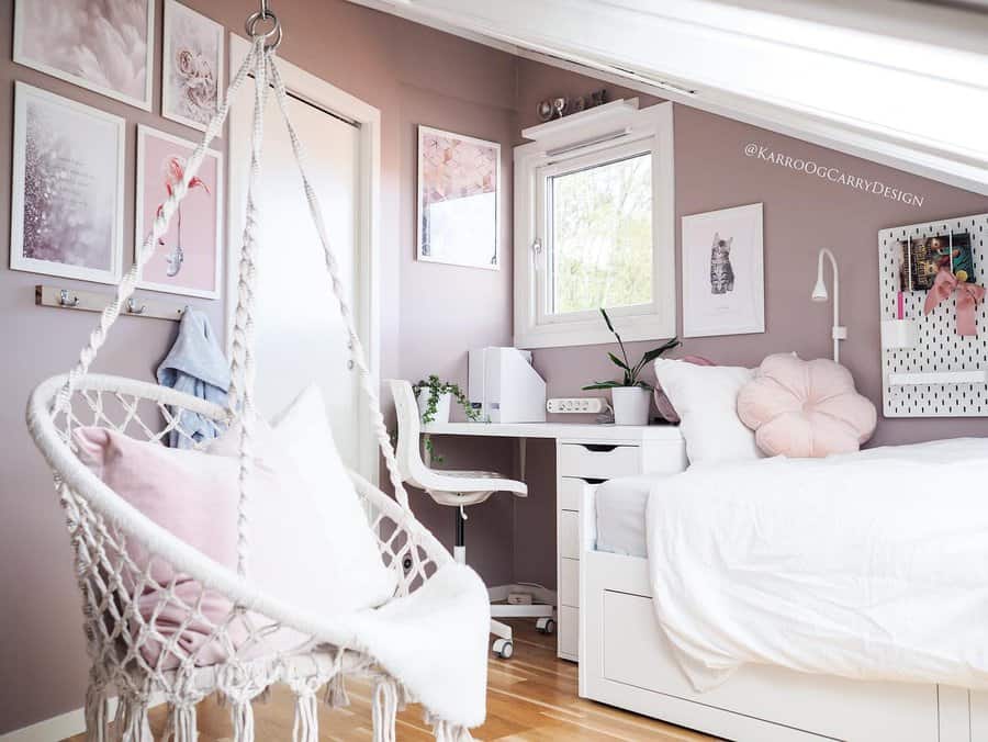 Attic teen bedroom