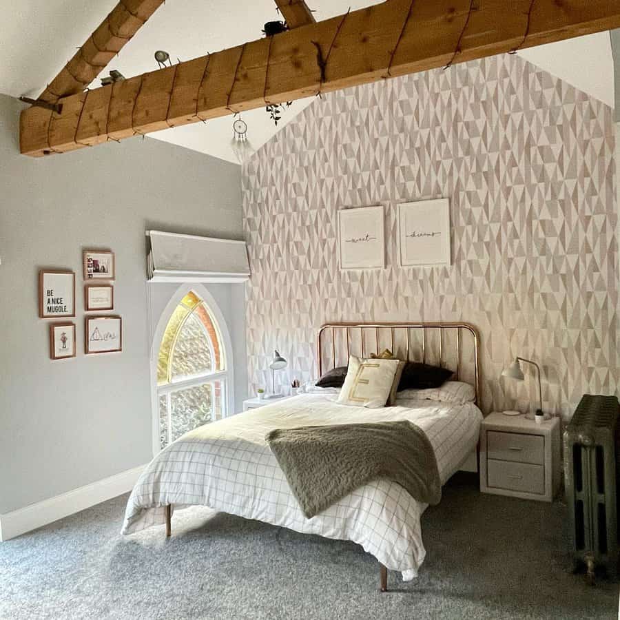 Attic teen bedroom