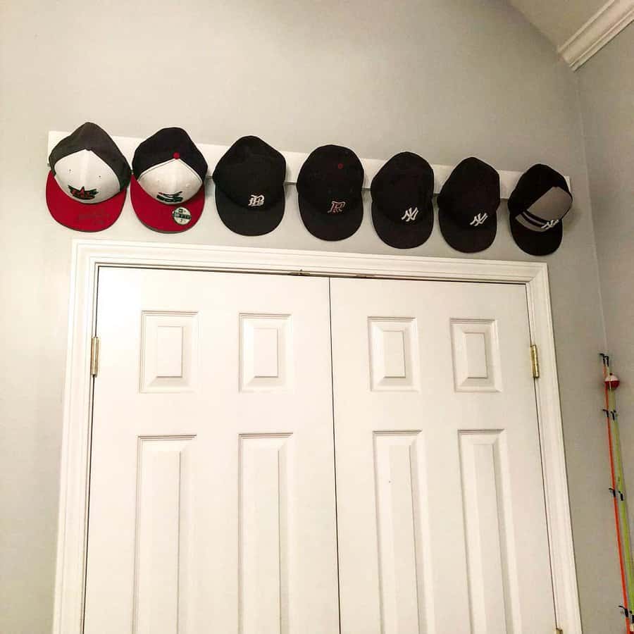 Wall art hat rack