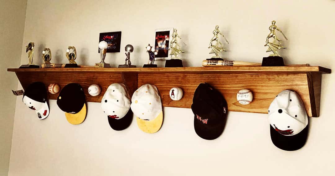 Wall art hat rack